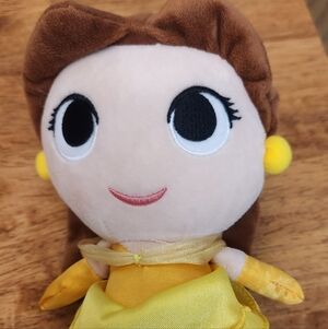 Disney Beauty Plush Doll with Yellow Dress and Brown Hair